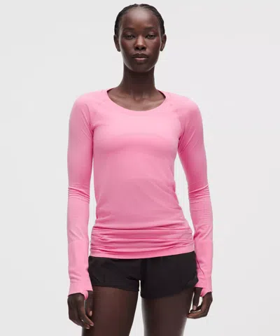 Lululemon Swiftly Tech Long-sleeve Shirt 2.0 In Pink