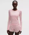 Lululemon Swiftly Tech Long-sleeve Shirt 2.0 In Pink