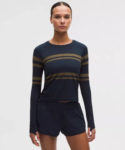 Lululemon Swiftly Tech Long-sleeve Shirt 2.0 Waist Length In Blue