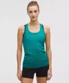 Lululemon Swiftly Tech Racerback Tank Top 2.0 Hip Length In Teal Lagoon/teal Lagoon
