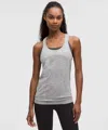 Lululemon Swiftly Tech Racerback Tank Top 2.0 In Slate/white