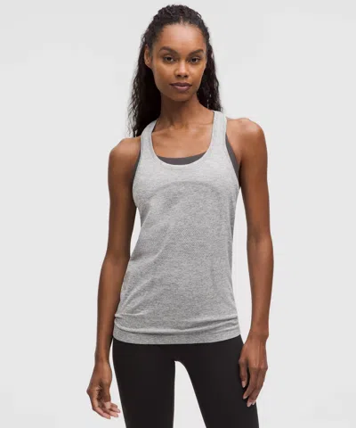 Lululemon Swiftly Tech Racerback Tank Top 2.0 In Slate/white