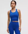 Lululemon Swiftly Tech Racerback Tank Top 2.0 Waist Length In Blue