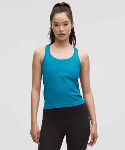 Lululemon Swiftly Tech Racerback Tank Top 2.0 Waist Length In Blue