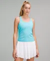 Lululemon Swiftly Tech Racerback Tank Top 2.0 Waist Length In Blue