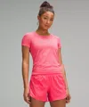 Lululemon Swiftly Tech Short-sleeve Shirt 2.0 Race Length In Pink