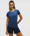 Lululemon Swiftly Tech Short-sleeve Shirt 2.0 In Blue