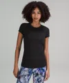 Lululemon Swiftly Tech Short-sleeve Shirt 2.0 Hip Length In Black