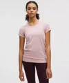 Lululemon Swiftly Tech Short-sleeve Shirt 2.0 Hip Length In Pink