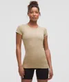 Lululemon Swiftly Tech Short-sleeve Shirt 2.0 Hip Length In Neutral