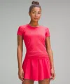 Lululemon Swiftly Tech Short-sleeve Shirt 2.0 Hip Length In Red