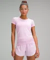 Lululemon Swiftly Tech Short-sleeve Shirt 2.0 Hip Length In Pink