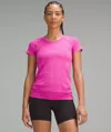Lululemon Swiftly Tech Short-sleeve Shirt 2.0 Hip Length In Pink