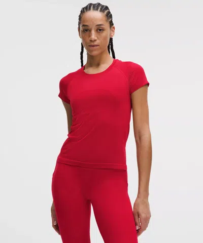 Lululemon Swiftly Tech Short-sleeve Shirt 2.0 In Red