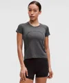 Lululemon Swiftly Tech Short-sleeve Shirt 2.0 Waist Length In Gray
