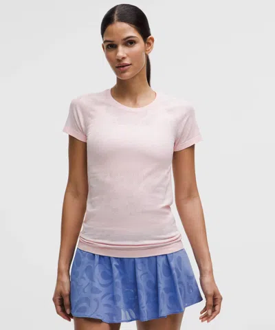 Lululemon Swiftly Tech Short-sleeve Shirt 2.0 Hip Length In Blue