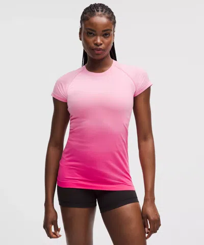 Lululemon Swiftly Tech Short-sleeve Shirt 2.0 In Pink