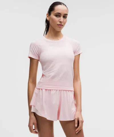 Lululemon Swiftly Tech Short-sleeve Shirt 2.0 Waist Length In Pink