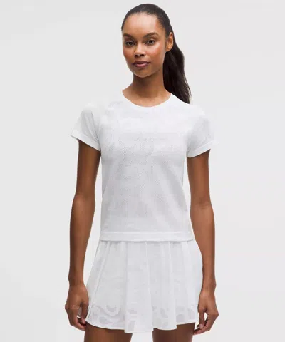 Lululemon Swiftly Tech Short-sleeve Shirt 2.0 Waist Length In White