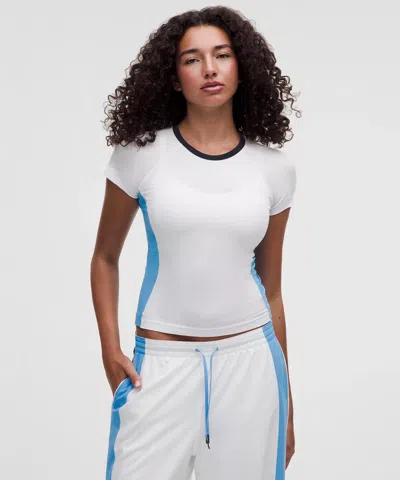 Lululemon Swiftly Tech Short-sleeve Shirt 2.0 Waist Length In White