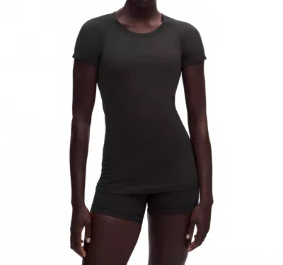 Lululemon Swiftly Tech Short-sleeve Shirt In Black/black