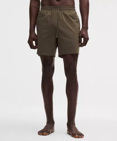 Lululemon Swim Short 7" In Brown