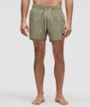 Lululemon Swim Shorts 5" Lined In Green