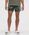 Lululemon Swim Shorts 5" Lined In Green