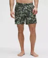 Lululemon Swim Shorts 7" Lined In Green