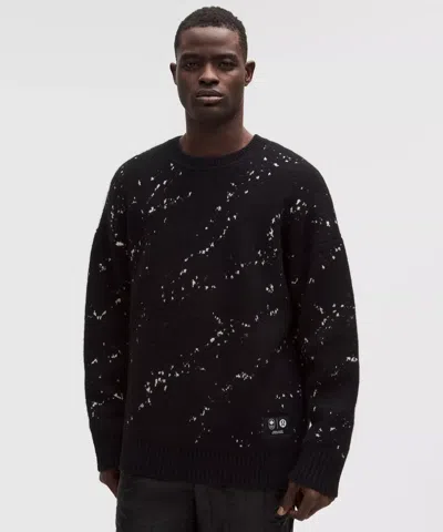 Lululemon Team Canada Men's Alpaca-blend Jacquard Sweater In Black