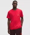Lululemon Team Canada Men's Cotton Jersey Graphic T-shirt In Red