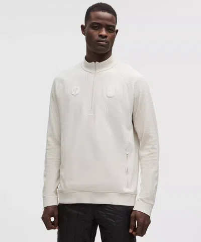 Lululemon Team Canada Men's Engineered Warmth Half Zip In Neutral