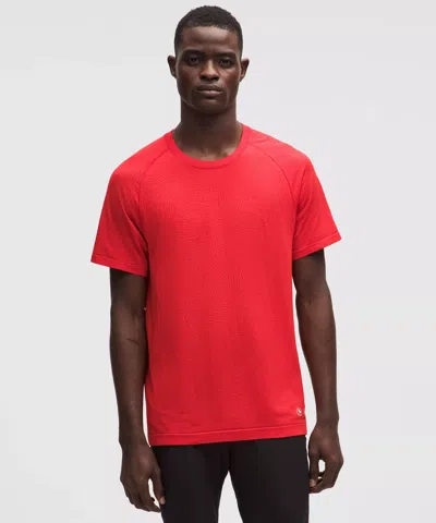 Lululemon Team Canada Metal Vent Tech Short-sleeve Shirt In Red
