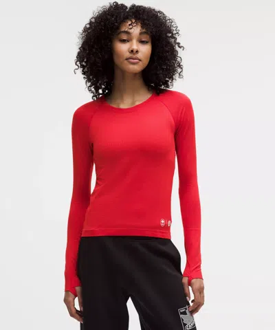 Lululemon Team Canada Swiftly Tech Long-sleeve Shirt 2.0 Waist Length