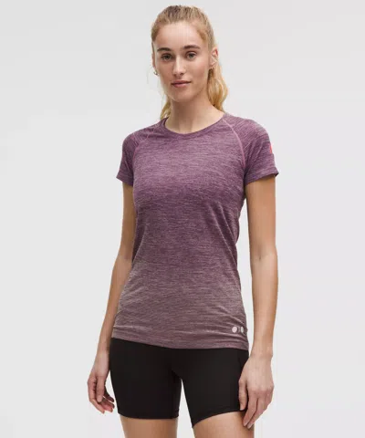 Lululemon Team Canada Swiftly Tech Short-sleeve Shirt 2.0 Hip Length Cpc Logo