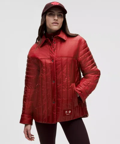Lululemon Team Canada Women's Nylon Taffeta Insulated Shacket