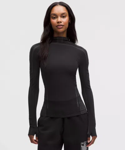 Lululemon Team Canada Women's Seamless Mockneck Base Layer In Black