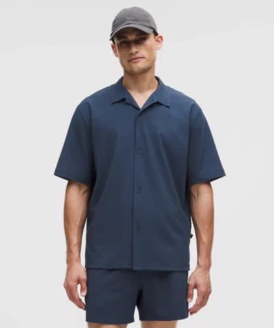 Lululemon Textured Camp Collar Short-sleeve Shirt