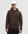 Lululemon Textured Double-knit Cotton Hoodie In Brown