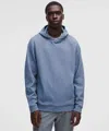 Lululemon Textured Double-knit Cotton Hoodie In Blue
