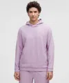 Lululemon Textured Double-knit Cotton Hoodie In Purple