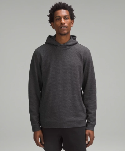 Lululemon Textured Double-knit Cotton Hoodie In Gray