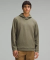 Lululemon Textured Double-knit Cotton Hoodie In Green