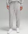 Lululemon Textured Double-knit Cotton Joggers In Gray