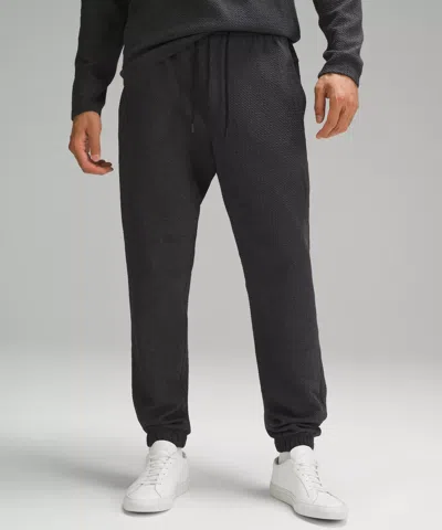 Lululemon Textured Double-knit Cotton Joggers Tall In Black