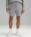 Lululemon Textured Double-knit Cotton Shorts 7" In Gray