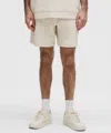 Lululemon Textured Double-knit Cotton Shorts 7" In Gold