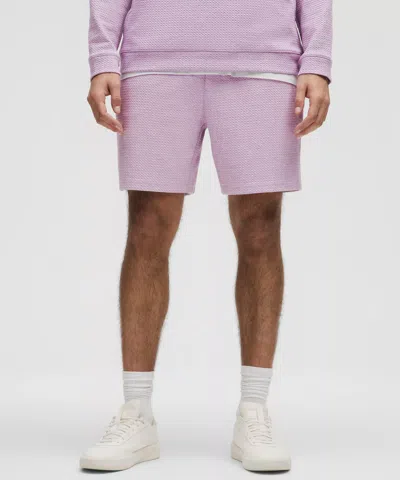 Lululemon Textured Double-knit Cotton Shorts 7"