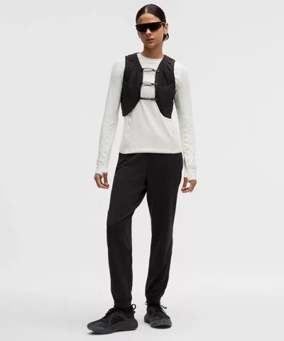 Lululemon Textured Fleece High-rise Jogger In Black