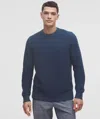 Lululemon Textured Knit Crewneck Sweater In Blue